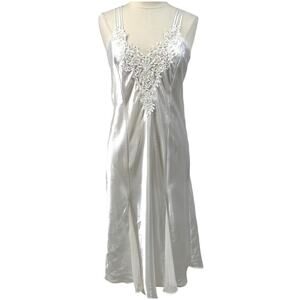 Dentelle Maidenform Nightgown Slip Dress‎ Women Large Bridal Romantic Coquette